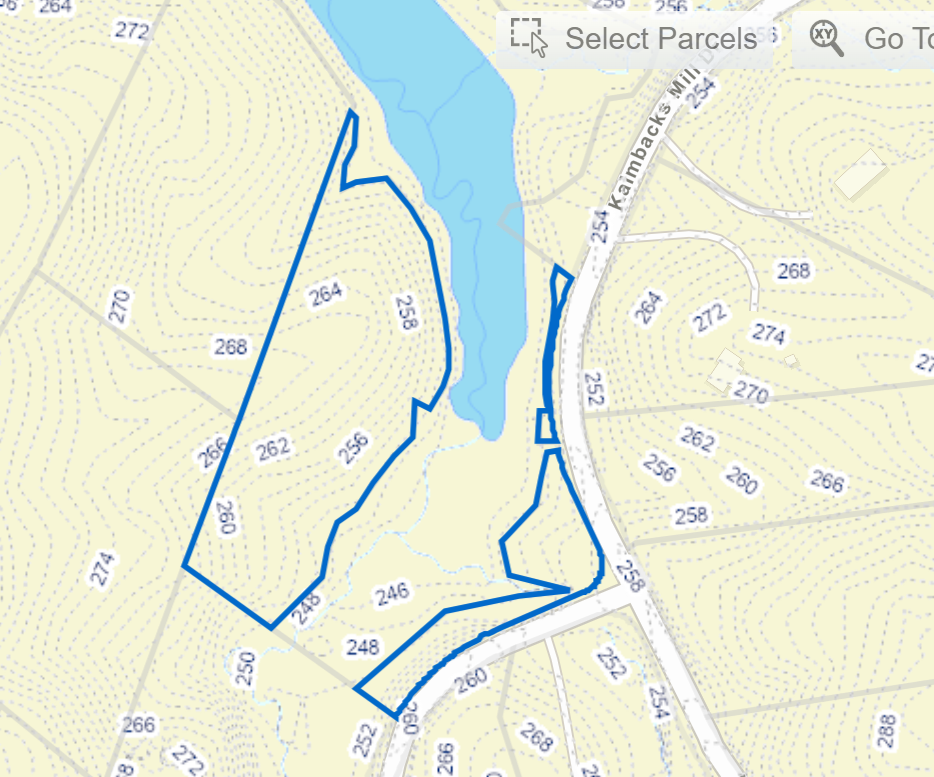 MSP 38R topographic parcel map
